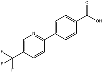 4-[5-(トリフルオロメチル)ピリド-2-イル]安息香酸 化学構造式