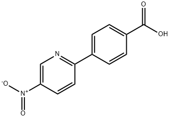 4-(5-ニトロピリジン-2-イル)安息香酸 化学構造式