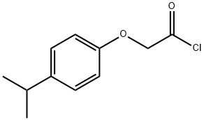 (4-イソプロピルフェノキシ)アセチルクロリド 化学構造式