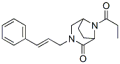 3-Cinnamyl-8-propionyl-3,8-diazabicyclo[3.2.1]octan-2-one Struktur