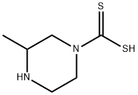 1-Piperazinecarbodithioicacid,3-methyl-(8CI) 结构式