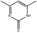 4,6-Dimethyl-2-mercaptopyrimidine Struktur