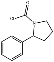 1-Pyrrolidinecarbonyl chloride, 2-phenyl- (9CI) Structure