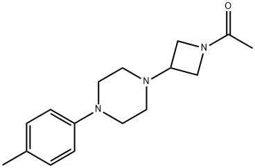 1-[3-(4-P-TOLYL-PIPERAZIN-1-YL)-AZETIDIN-1-YL]-ETHANONE Structure