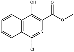 Methyl  1-chloro-4-hydroxyisoquinoline-3-carboxylate Structure