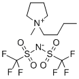 1-BUTYL-1-METHYLPYRROLIDINIUM BIS(TRIFLUOROMETHYLSULFONYL)IMIDE Structure