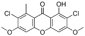2,7-ジクロロ-1-ヒドロキシ-3,6-ジメトキシ-8-メチル-9H-キサンテン-9-オン 化学構造式
