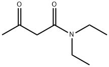 N,N-ジエチルアセトアセタミド 化学構造式