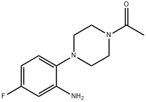 2-(4-Acetyl-piperazin-1-yl)-5-fluoroaniline Structure