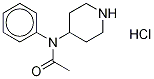 N-4-Piperidylacetanilide Hydrochloride  Structure