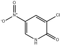5-硝基-2-羟基-3-氯吡啶 结构式