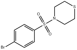 4-(4-ブロモフェニルスルホニル)チオモルホリン 化学構造式