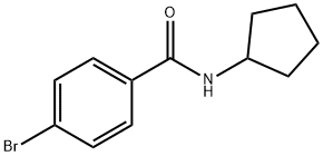 4-ブロモ-N-シクロペンチルベンズアミド 化学構造式