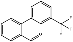3'-トリフルオロメチルビフェニル-2-カルブアルデヒド 化学構造式