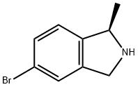 (1R)-5-溴-2,3-二氢-1-甲基-1H-异吲哚 结构式