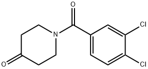 1-(3,4-dichlorobenzoyl)piperidin-4-one Structure