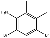 2,4-ジブロモ-5,6-ジメチルアニリン 化学構造式