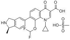 加诺沙星甲磺酸盐, 223652-82-2, 结构式