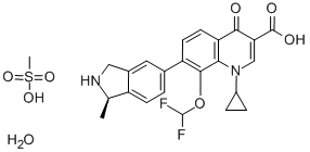 メシル酸ガレノキサシン水和物 化学構造式