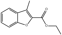 3-甲基-2-苯并呋喃羧酸乙酯,22367-82-4,结构式