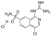 1-GUANIDINO-4-CHLORO-7-SULFAMOYL-ISOQUINOLINE HYDROCHLORIDE 结构式