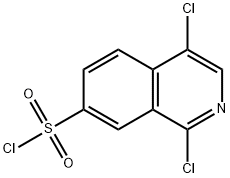 1,4-Dichloro-7-isoquinolinesulfonyl Chloride Structure