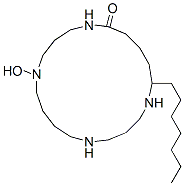 22368-82-7 19-Heptyl-10-hydroxy-1,5,10,14-tetraazacyclononadecan-15-one