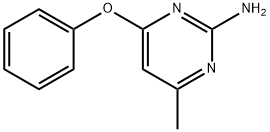 2-氨基-4-苯氧基-6-甲基嘧啶,22370-25-8,结构式