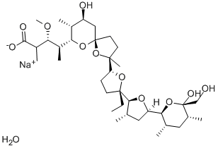 莫能菌素钠盐, 22373-78-0, 结构式