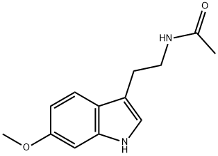 N‐アセチル‐6‐メトキシトリプタミン 化学構造式