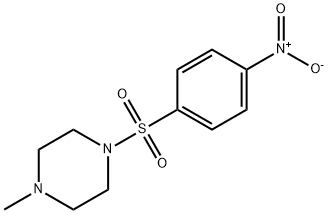 1-METHYL-4-(4-NITRO-BENZENESULFONYL)-PIPERAZINE Struktur