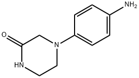 Piperazinone, 4-(4-aminophenyl)- (9CI) Structure