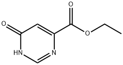 4-ピリミジンカルボン酸, 1,6-ジヒドロ-6-オキソ-, エチルエステル 化学構造式