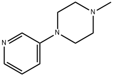 3-(4-メチルピペラジノ)ピリジン 化学構造式