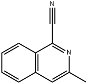 3-Methyl-1-isoquinolinecarbonitrile Structure