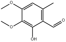2-羟基-3,4-二甲氧基-6-甲基苯甲醛 结构式