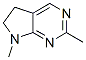 5H-Pyrrolo[2,3-d]pyrimidine, 6,7-dihydro-2,7-dimethyl- (8CI) Structure