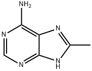 8-メチル-9H-プリン-6-アミン 化学構造式