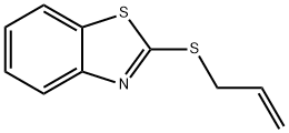 Benzothiazole, 2-(2-propenylthio)- (9CI) 化学構造式