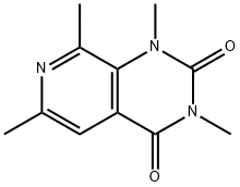 1,3,6,8-Tetramethylpyrido[3,4-d]pyrimidine-2,4(1H,3H)-dione 结构式