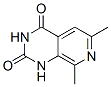 6,8-ジメチルピリド[3,4-d]ピリミジン-2,4(1H,3H)-ジオン 化学構造式