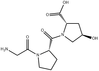 H-GLY-PRO-HYP-OH Structure