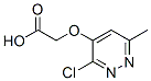 2-(3-chloro-6-methyl-pyridazin-4-yl)oxyacetic acid Structure
