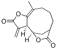 (3aR,4R,10E,12aS)-3a,4,8,9,12,12a-Hexahydro-11-methyl-3-methylene-4,7-metheno-6H-furo[3,2-c]oxacycloundecin-2,6(3H)-dione 结构式