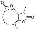 3a,4,8,9,12,12a-Hexahydro-3,11-dimethyl-6H-4,7-methenofuro[3,2-c]oxacycloundecin-2,6(3H)-dione Struktur