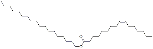 9-Hexadecenoic acid, octadecyl ester, (Z)- 结构式