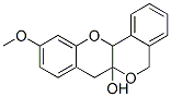 5,12a-Dihydro-10-methoxy-[2]benzopyrano[4,3-b][1]benzopyran-6a(7H)-ol Struktur