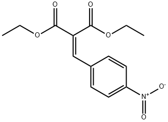 Propanedioic acid, 2-[(4-nitrophenyl)Methylene]-, 1,3-diethyl ester Struktur