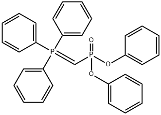 [(Triphenylphosphoranylidene)methyl]phosphonic acid diphenyl ester Struktur
