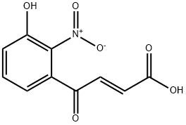 (2E)-4-(3-Hydroxy-2-nitrophenyl)-4-oxo-2-butenoic Acid 化学構造式